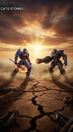 Optimus Prime is to kill the Megatron #shorts #transformers #cats