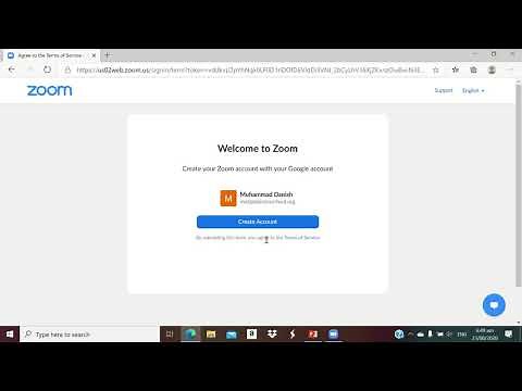 How to login on Zoom with school provided #email ID video