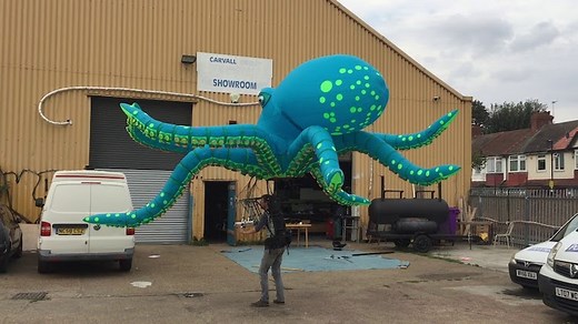 A Giant Inflatable Octopus Puppet Named Ocho