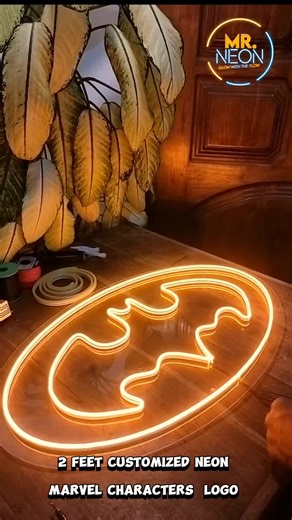 Customized Neon Marvel Characters Logo for the Movie Theater