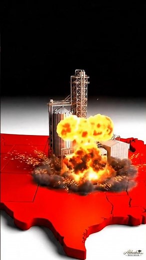 Sugar & Flour Dust EXPLOSION 💥 | #factory #explosion #sciencefacts