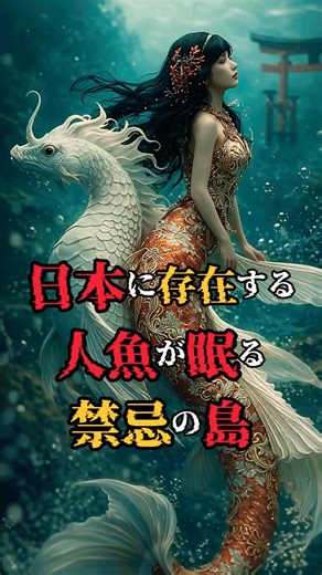 日本に存在する！人魚が眠る禁忌の島⁈ #ショート動画 #歴史 #都市伝説 #ai動画 #人魚 パナ島