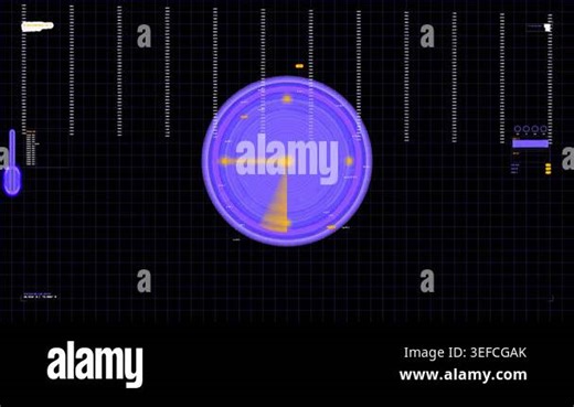 Cyber HUD Analog Telemetry Gauges: Command Station : High-fidelity procedural HUD component with native Alpha channel for futuristic UI concepts and motion graphics Stock Video Footage - Alamy