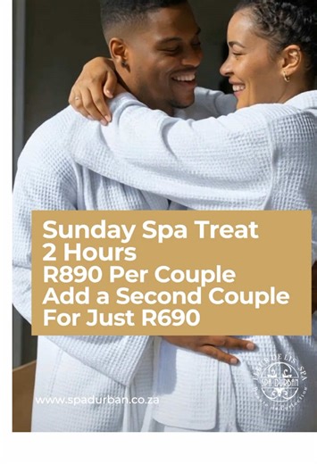 Sunday Spa Treat for Couples – Just R890