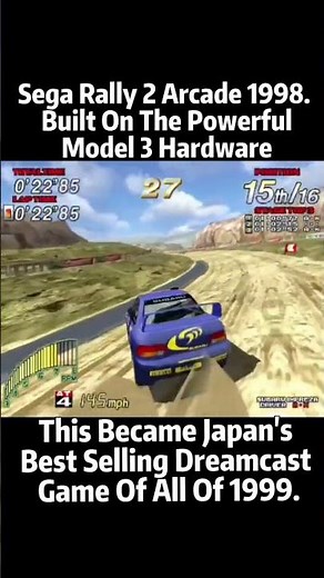 Sega Rally 2 Arcade Classic Gameplay - One Of The First Arcade Games With Real Time Weather
