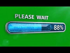 Realistic Loading Green Screen Overlay for Seamless Video Transitions