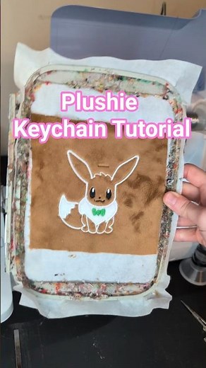 Tutorial: Making a Pokemon plushie keychain in your embroidery machine!