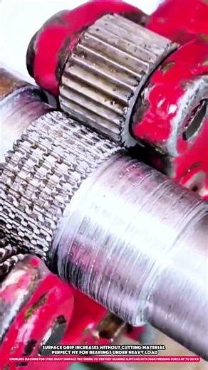 Steel Shaft Knurling Tools for Anti Slip Bearing Fit Using 30 kN Force