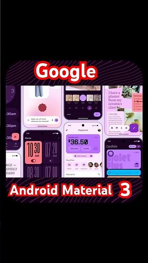 Leaked images of Google's Android Material 3 Expressive design🔥