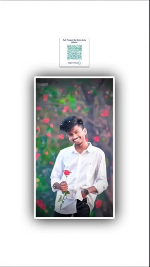 alight motion code next a screenshot open the Google lens scan with Qr code