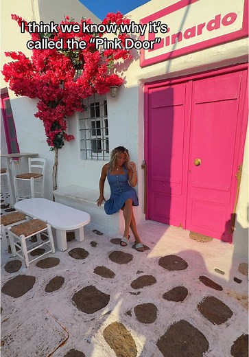 Exploring the Pink Door in Greece: A Fun Experience
