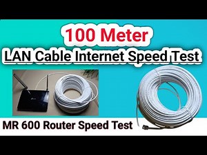 100 metres Lan Cable Internet Speed Test