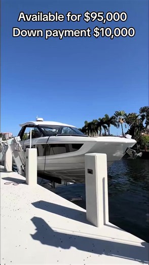The Galeon 325 GTO is available for $95,000 with a Down payment of $10,000. The Galeon 325 GTO combines sleek styling, luxury, and smart use of space. It features a spacious cockpit, premium interior, comfortable cabin accommodation, modern helm, and opening side terraces that expand the entertaining area. Perfect for day cruising, entertaining, and weekend getaways, the 325 GTO offers the feel and functionality of a much larger yacht in a stylish, compact package. Kindly contact us here to secu