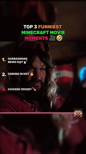 Top 3 Funniest Minecraft Movie Moments 🤣🎥 - WATCH TILL END! 💎🔥#funny #minecraft #minecraftmovie