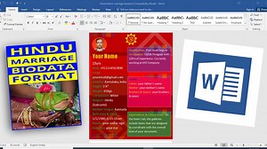 Hindu Marriage Biodata Word Format Free Download