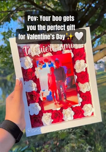 Perfect Valentine’s Day Shadow Box Flower Gift