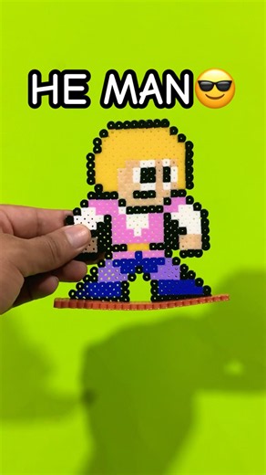 HICE A HE MAN EN HAMA BEADS #heman #hamabeads #pixelart
