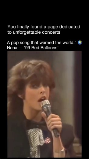 Unforgettable Concerts on Instagram: "Released in 1983, “99 Red Balloons” (“99 Luftballons” in its original German version) by Nena became one of the most unexpected global hits of the decade — a protest song disguised as a catchy pop anthem. Written during the height of the Cold War, the song tells the story of 99 balloons drifting into the sky, mistaken by military forces for enemy aircraft. The misunderstanding sparks a catastrophic war — a chilling metaphor for how easily fear and mistrust c