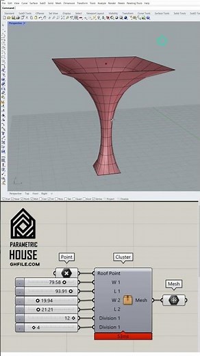 Grasshopper Kangaroo Tutorial (Parametric Structure) #shorts
