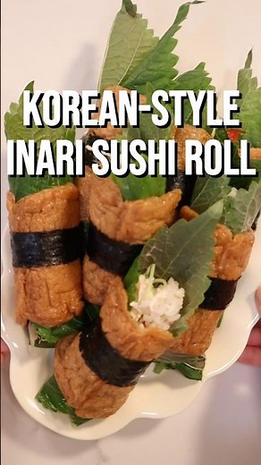 Korean-style Inari Sushi Roll | Yubu chobap (유부초밥) #asmrcooking #koreanfood #budgetmeals #easyrecipe