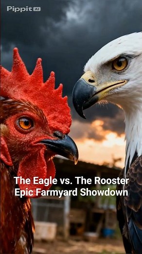 The Eagle vs. The Rooster — Epic Farmyard Showdown! 🦅🔥🐓