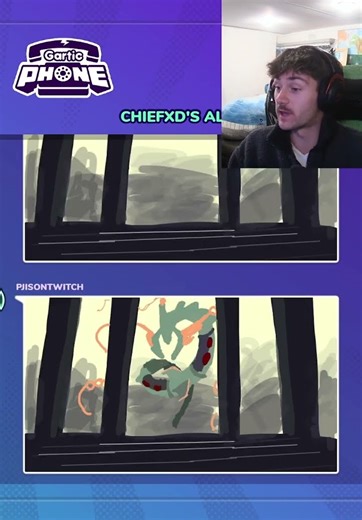 INSANE RAYQUAZA DRAWING in Gartic phone #art #shorts #fyp #twitch #drawing