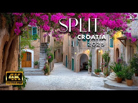 4K Walking Tour: Split 2025 🇭🇷 Old Town & Riva Promenade | Croatia's Coastal Jewel