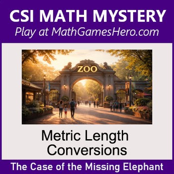 Metric Length Conversions | Digital CSI Math Mystery Game