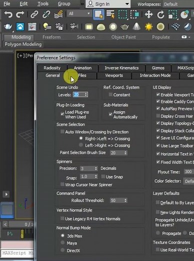 How to Increase and Decrease Undo Amount in 3ds Max