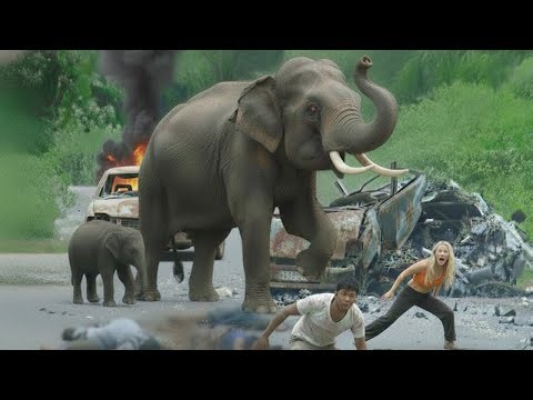 Terrifying Elephant Attacks Caught on Camera | People and Vehicles Face Extreme Danger