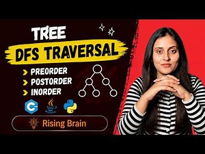 DFS Traversal | Preorder, Inorder & Postorder Traversal Explained with Stack Calls | Python Java C++