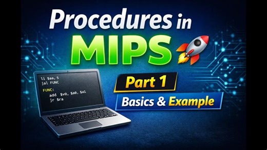 MIPS Procedures for Beginners 🚀 (Part 1) | Beginner to Practice | Mostafa Elhosseini - SMIEEE