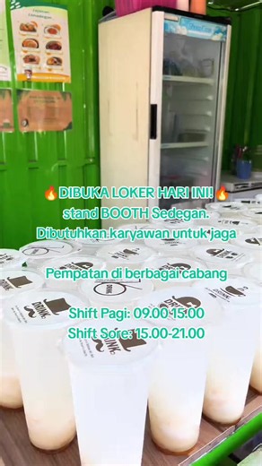 Lowongan Kerja Jaga Booth Sedegan - Gaji Rp850/minggu