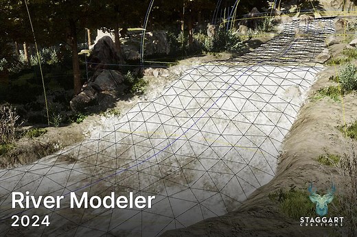 River Modeler - spline-based river creation