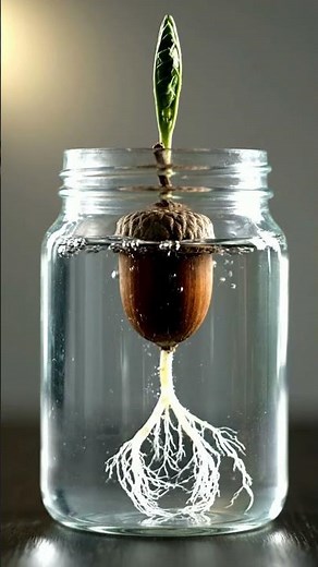 Acorn Growing in Water Time Lapse – 70 Days