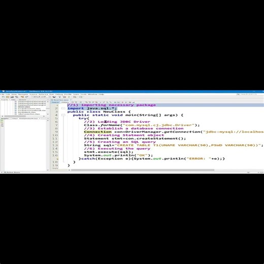 04 21 Developing A Login Application Using Jdbc And Mysql SHORTS 2of15