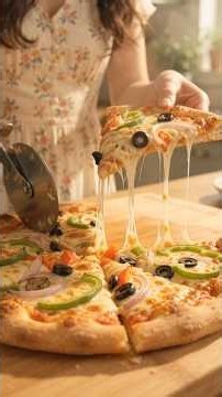 Homemade Veggie Pizza 🍕 | Easy Cheesy Vegetable Pizza Recipe #VeggiePizza #PizzaRecipe