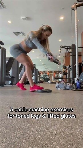 Cable machine exercises only for lower body #shorts #gym