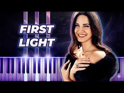 Lana Del Rey - First Light - piano instrumental karaoke cover
