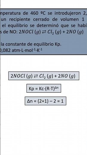 Cálculo de Kp a partir de Kc