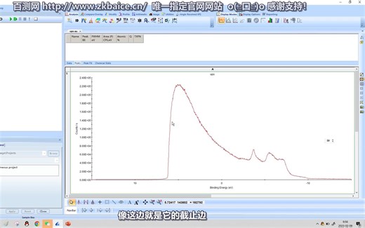 Avantage如何校正UPS数据 光电子能谱分部&百测网 Avantage教程（XPS数据分析软件）
