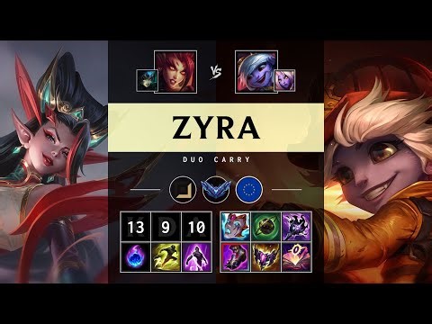 Zyra Carry vs Tristana - EUW Diamond Patch 25.20