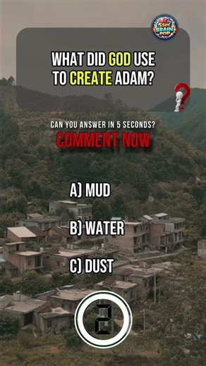 What did God use to create Adam? #quiz #mindbendingquiz #generalknowledge #facts #shorts #ytshorts