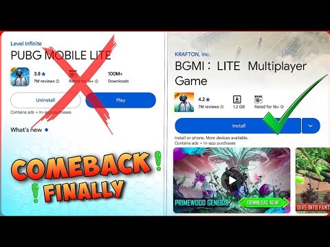 Finally !😍 BGMI LITE on Play Store 🤯 || Pubg Mobile Lite COMEBACK is Here 🔥 | जल्दी से देखो 💯🤩