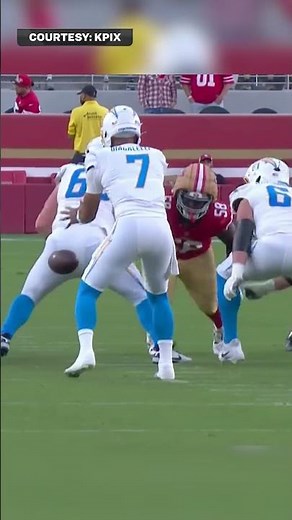 Nick Martin forces the fumble ‼️ | NBC Sports Bay Area