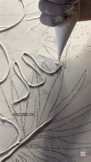 (Part one) Wait for it! #texturepainting #modelingpaste #acrylicpainting #floralpainting #shorts