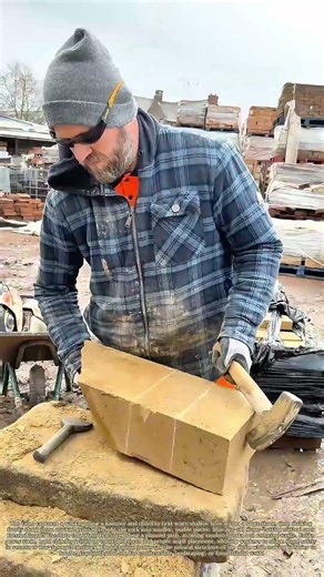 Chiseling Stone Lines: How Controlled Strikes Split Rock Into Manageable Pieces