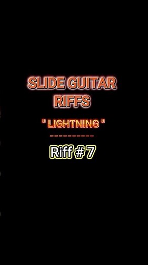 "Lightning" --An Open G Riff-Slide Guitar-Dobro-Unbelievable Delta Rhythm Jazzy