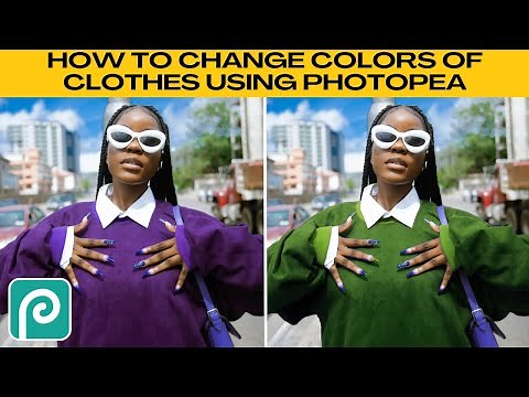Change the COLOR of CLOTHES in PHOTOPEA (Easy Method)