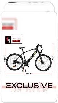 Everfit 27.5 Inch Electric Bike Mountain Bicycle eBike Battery 21 Speed
